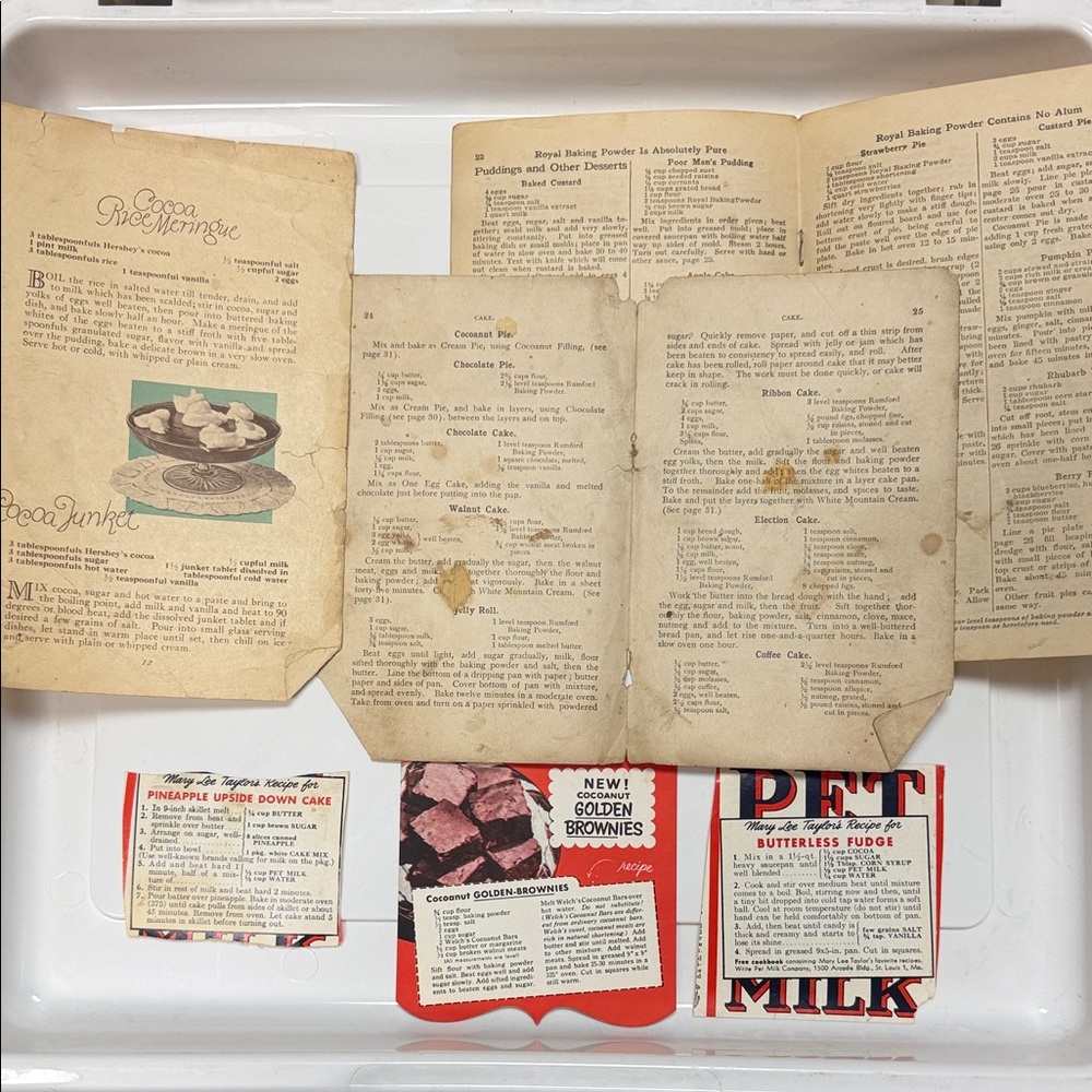 Vintage Recipe Booklets Collection